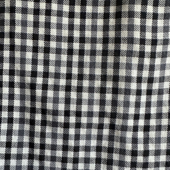 Madewell Elmhurst Check Collarless Popover Plaid. Size XS. - Picture 3 of 4